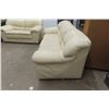 Image 6 : Leather or Leather-Style Couch, 82" Wide, and Love Seat, 62" Wide