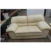 Image 7 : Leather or Leather-Style Couch, 82" Wide, and Love Seat, 62" Wide