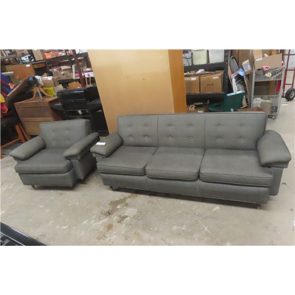 Couch, 80" Wide, and Chair