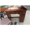 Image 3 : Singer Cabinet Electric Sewing Machine With Drawers Full of Notions