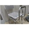 Image 3 : Red Bath Chair, Toilet Riser, and Safety Grab Bars