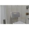 Image 4 : Red Bath Chair, Toilet Riser, and Safety Grab Bars
