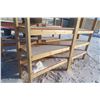 Image 4 : Two Well Built Wood Shelves 70" x 24" x 96"