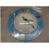 Image 10 : Vintage Ilco Mickey Mouse Musical Pull-String Crib Toy (Working), Marine Time Wall Clock, and The A