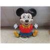 Image 2 : Vintage Ilco Mickey Mouse Musical Pull-String Crib Toy (Working), Marine Time Wall Clock, and The A