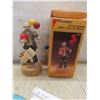 Image 5 : Vintage Ilco Mickey Mouse Musical Pull-String Crib Toy (Working), Marine Time Wall Clock, and The A