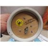 Image 6 : Vintage Ilco Mickey Mouse Musical Pull-String Crib Toy (Working), Marine Time Wall Clock, and The A