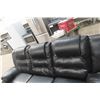 Image 3 : Leather / Leather Style Couch - One Small Rip - See Pictures