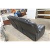 Image 5 : Leather / Leather Style Couch - One Small Rip - See Pictures