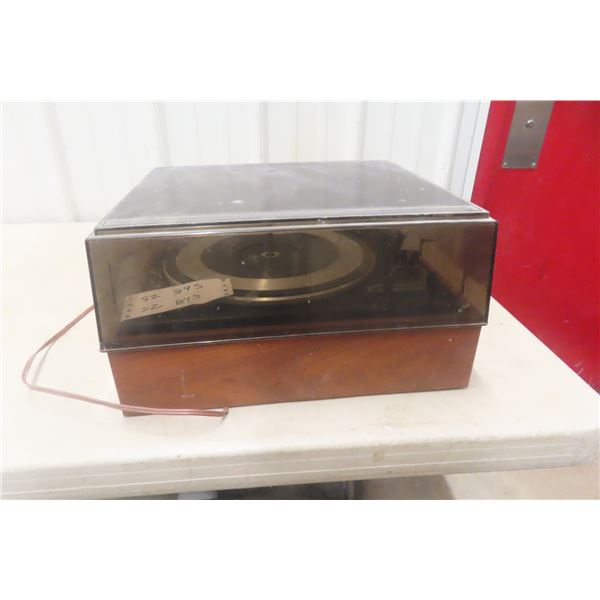 Garrard Record Player Turntable w/ Dust Cover