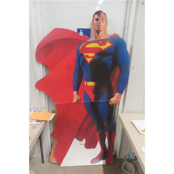 Superman Cardboard Display, 72" Tall, Movie Theatre Display
