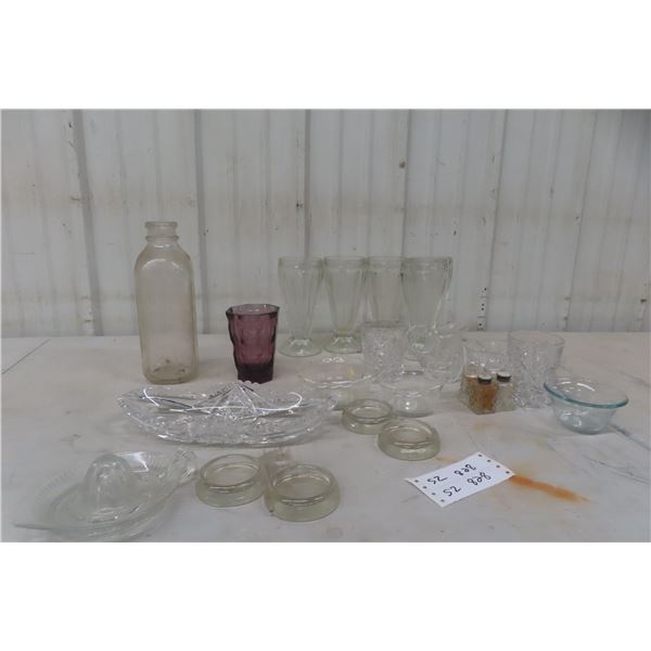 Crystal Cut Glass - Cream and Sugar, Salt and Pepper, and More