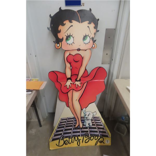 Cardboard Betty Boop, 60" Tall, Movie Theatre Display