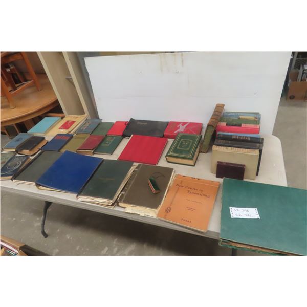 Very Old and Old Hard Covered Books
