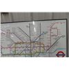 Image 7 : Two FramedUnderground/Subway Signs, 35" x 24 1/2"
