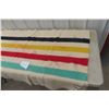 Image 3 : Wool Blanket With Four Stripes, 64" x 40"