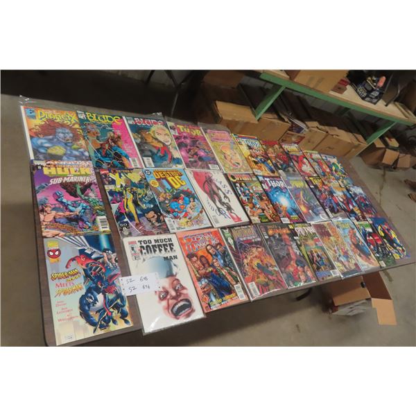 30 Comics, Thor, Spider-Man, Bruce Marvel and DC Plus