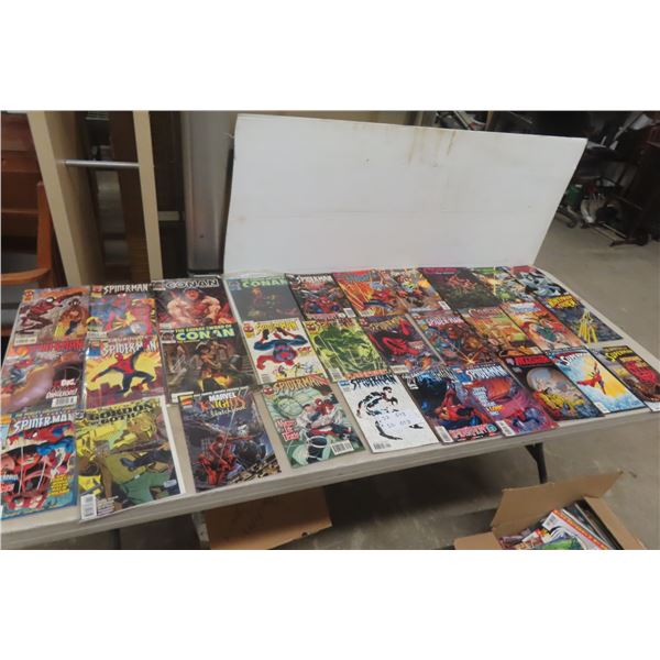30 Comics, Spider-Man, Batman, Superman, Conan, DC and Marvel Plus