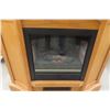 Image 3 : Oak Mantle Electric Fire Place - 40" x 12" x 12"