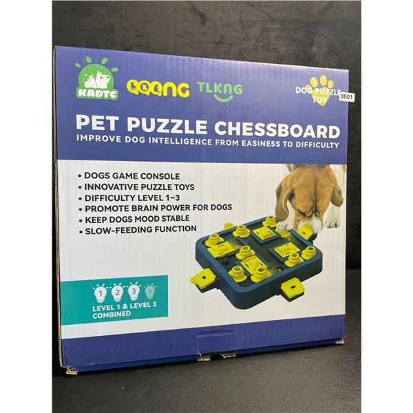1 Dog Puzzle Slow-Feeder/Pet Puzzle Chessboard Toy - Improve Dog's Intelligence/IQ - New