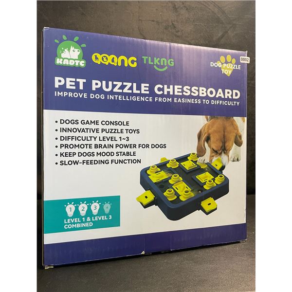 1 Dog Puzzle Slow-Feeder/Pet Puzzle Chessboard Toy - Improve Dog's Intelligence/IQ - New