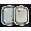 Image 3 : Lot of 2 Collapsible Multi-Function Cutting Boards with Built-In Strainer/Basket - New