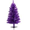Image 1 : 3FT Tall Purple Artificial Christmas Tree with Foldable Stand - New Sealed!