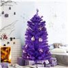 Image 3 : 3FT Tall Purple Artificial Christmas Tree with Foldable Stand - New Sealed!