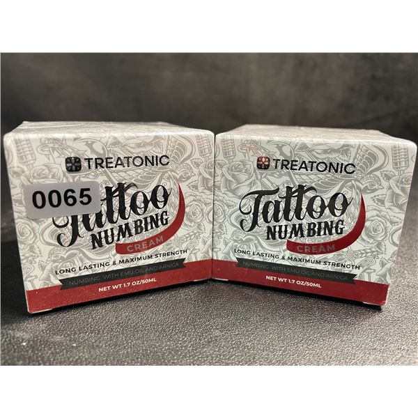 2 Boxes of Treatonic Tattoo Numbing Cream (50ml) Long-Lasting/Maximum Strength - New