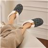 Image 3 : 1 Pair of Vital Comfort Women's Cozy Memory Foam Slippers (Fleece-Lined) Rubber Sole - Size XL - New