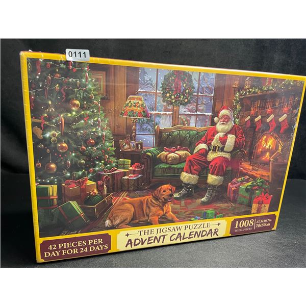 1 The Jigsaw Pizzle Advent Calendar (42pcs Per Day for 24 Days - 1008pcs Total) - New Sealed!