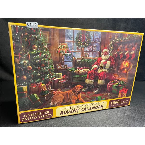 1 The Jigsaw Pizzle Advent Calendar (42pcs Per Day for 24 Days - 1008pcs Total) - New Sealed!