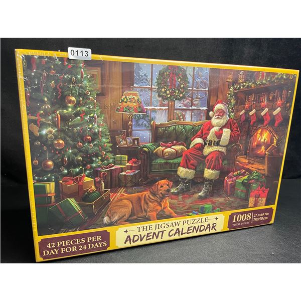 1 The Jigsaw Pizzle Advent Calendar (42pcs Per Day for 24 Days - 1008pcs Total) - New Sealed!