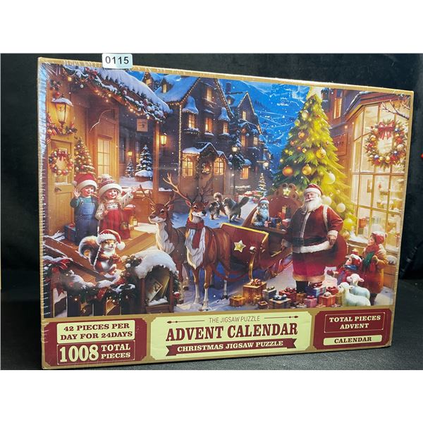 1 The Jigsaw Pizzle Advent Calendar - Christmas Jigsaw Puzzle (1008pcs) - New Sealed!
