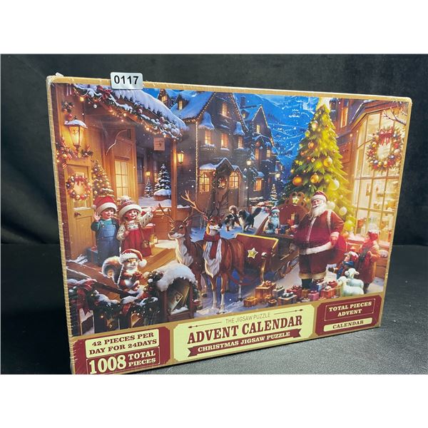 1 The Jigsaw Pizzle Advent Calendar - Christmas Jigsaw Puzzle (1008pcs) - New Sealed!