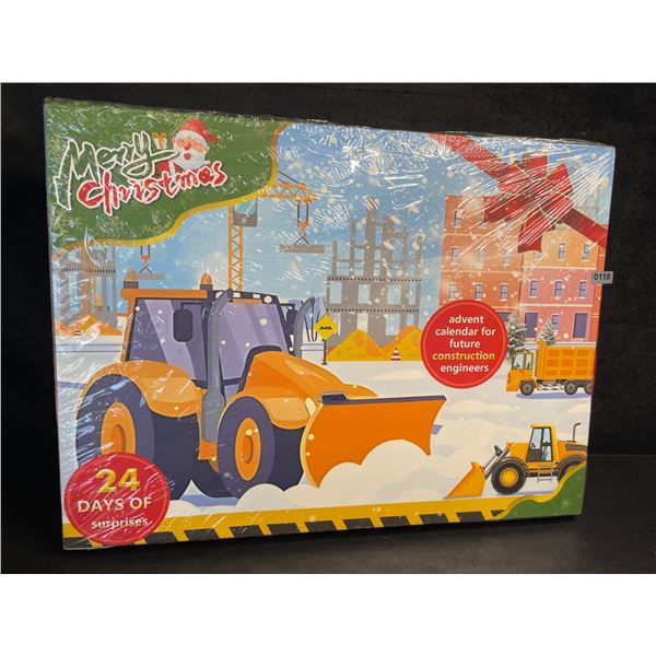 1 Kids Construction Toy Advent Calendar Set - 24 Day Toy Advent Calendar - New
