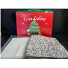 Image 3 : 1 Shiny Sequin/Sturdy Acrylic Wrap-Around Base 30-Inch Christmas Tree Collar/Tree Skirt - New!