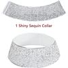 Image 8 : 1 Shiny Sequin/Sturdy Acrylic Wrap-Around Base 30-Inch Christmas Tree Collar/Tree Skirt - New!