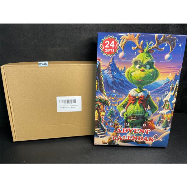 1 Grinch-Themed Toy Advent Calendar for Kids - 24-Day Toy Advent Calendar - New