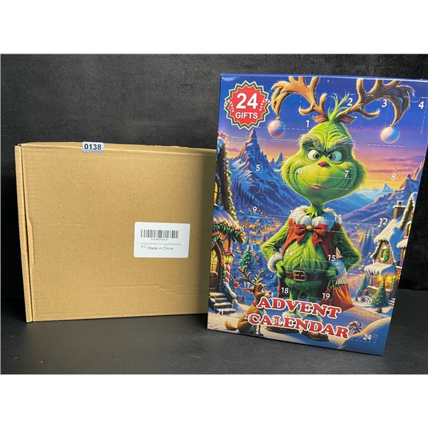 1 Grinch-Themed Toy Advent Calendar for Kids - 24-Day Toy Advent Calendar - New