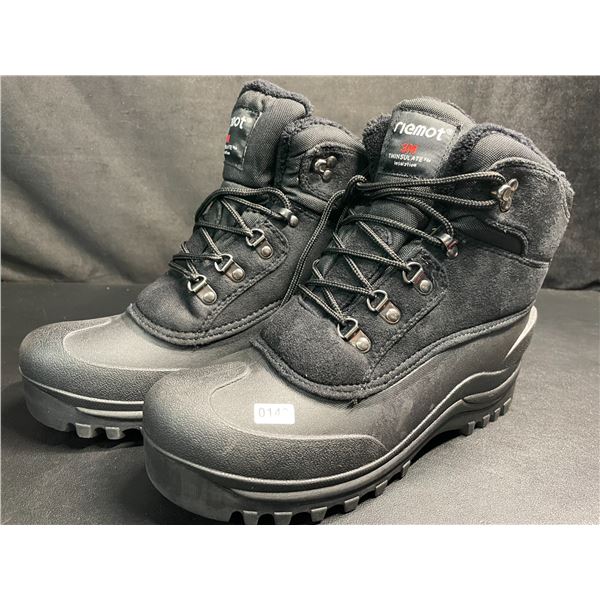 1 Pair of Reimot 3M Thinsulate Insulated/Waterproof Boots (Size 9) - Black - New