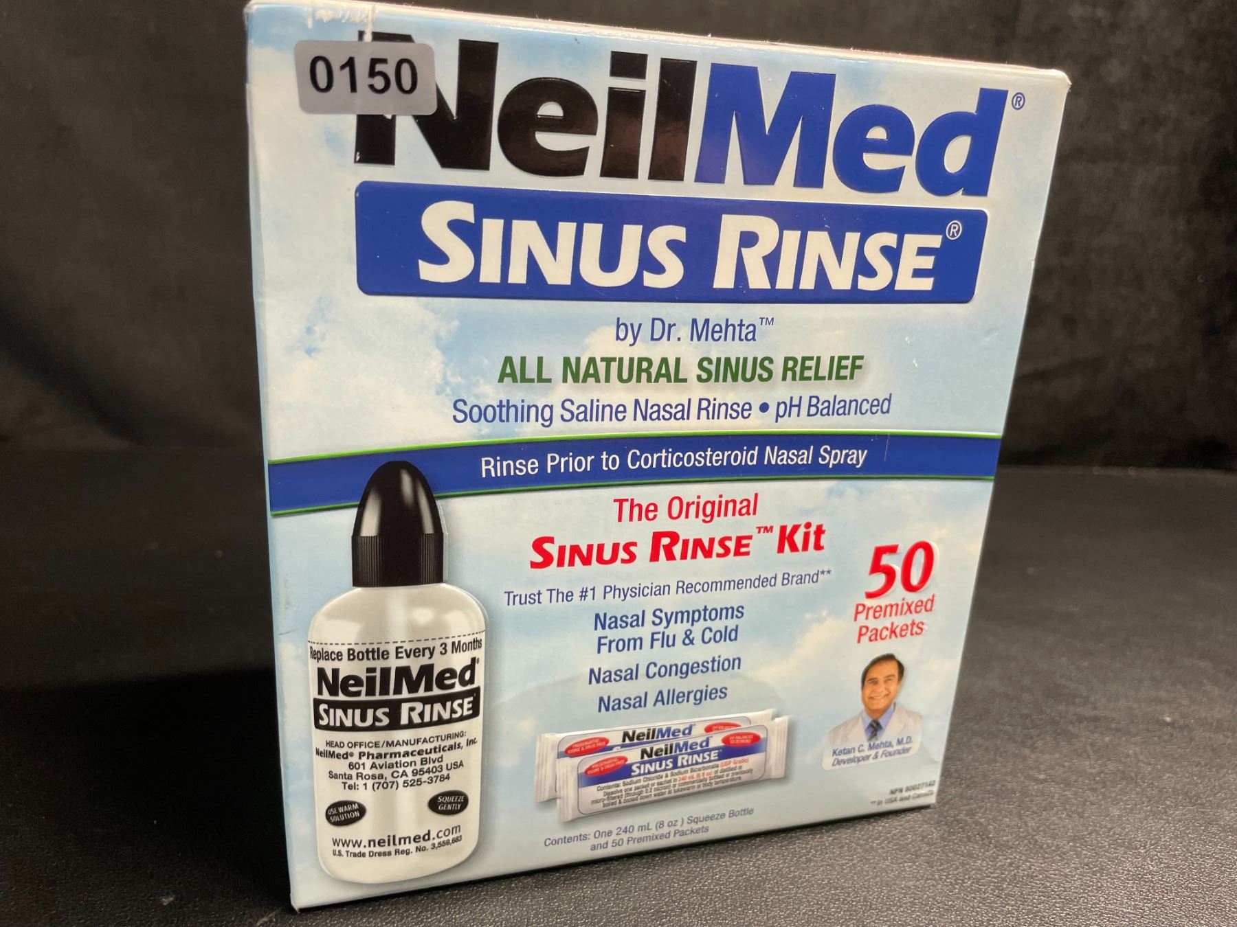 Neil Risne 1 Box of Neil Med Sinus Rinse; The Original Rinse Kit - Soothing Saline ...