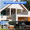 Image 11 : LaxiHub 3MP Outdoor WiFi Battery Security Camera Kit with Solar Panel (W2 Kit1) - New Sealed