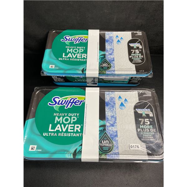 2 Packs of Swiffer Heavy Duty Mop Pads (20 Per Pack) With Unstoppables Fresh Scent - New