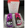 Image 2 : 2 Boxes/Sets of L+R Joycon Controllers for Nintendo Switch (Halloween Purple/Pink Design) - New