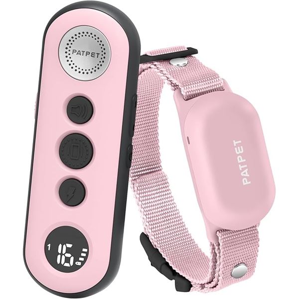 1 PATPET Dog Training Collar with Remote - 3 Training Modes; Waterproof; Rechargeable - New