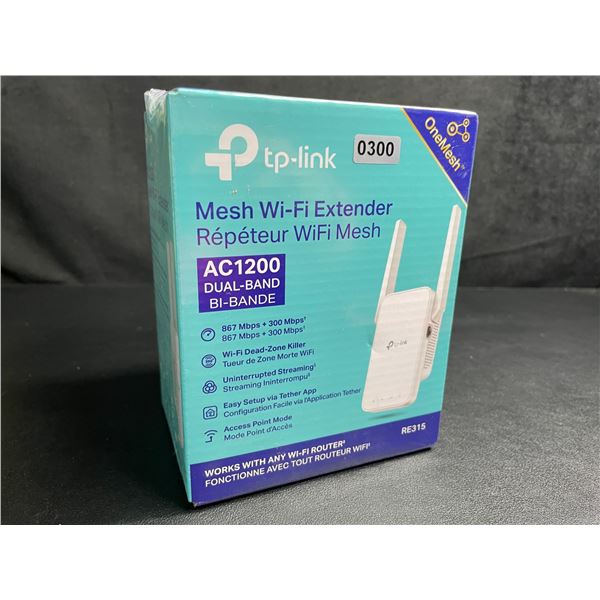 TP-Link AC1200 Mesh Wi-Fi Extender/WiFi Booster - Works with Any WiFi Router - New Sealed!