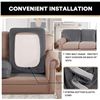 Image 5 : 3-Pack of Stretch Velvet Couch Cushion Covers for Individual Couch Cushions - Grey - New