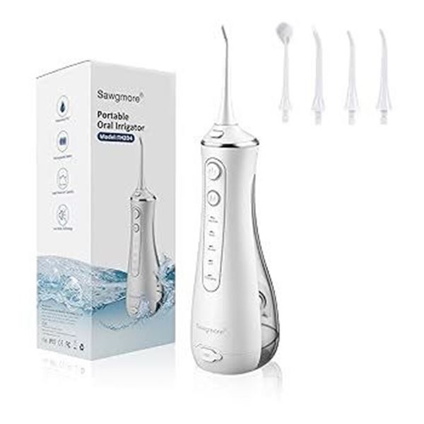 1 Cordless Water Flosser Kit for Cleaning Teeth/Portable Electric Water Pick Oral Irrigator - New