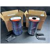 Image 2 : Lot of 2 Viabrico 100FT Spools of 22awg 4PIN Wire for LED/RGB/Cars/Interior and Outdoor Use - New